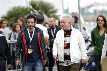 Ankunft von Pedro Almodóvar auf dem San Sebastian Film Festival 2014
