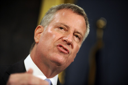 Bill de Blasio Pressekonferenz  in New York