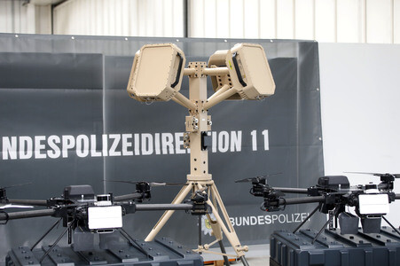 Indienststellung der Drohnenabwehreinheit der Bundespolizei in Ahrensfelde