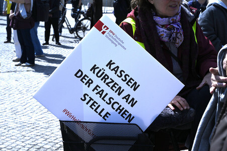 Großdemonstration von Psychotherapeuten gegen geplante Honorarkürzungen in Berlin