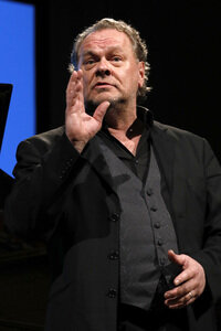 Michael Volle und Stefko Hanushevsky auf der lit.Cologne 2017 in Köln
