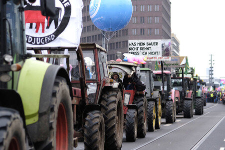 Demonstration 'Wir haben es Satt!' in Berlin