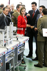 Königin Letizia besucht die Artillerie Militärakademie, Segovia