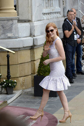 Ankunft von Jessica Chastain beim San Sebastian Film Festival 2014