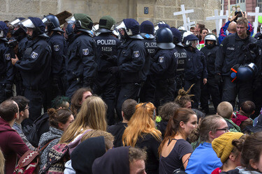 Gegendemonstration zum 'Marsch für das Leben', Berlin