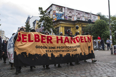 Hausbesetzer-Demo auf St. Pauli, Hamburg
