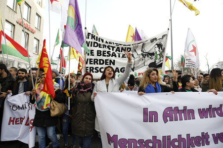Kurden-Demo in Köln