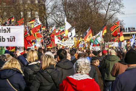 Pegida Großkundgebung in Dresden