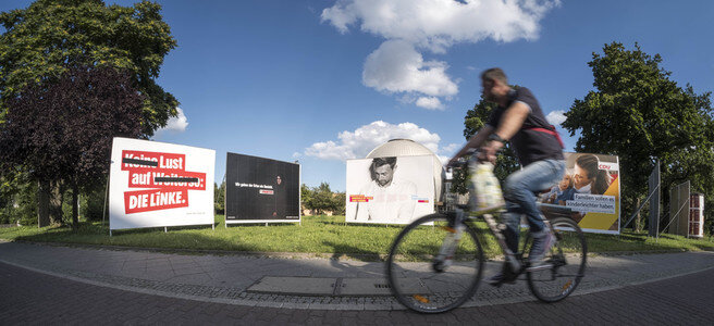 Bundestagswahlkampf-Plakate in Berlin