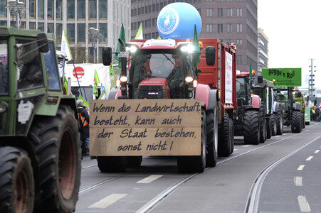 Demonstration 'Wir haben es Satt!' in Berlin