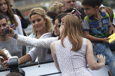 Ankunft von Jessica Chastain beim San Sebastian Film Festival 2014
