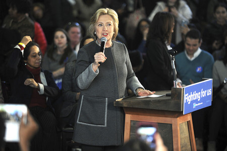 Wahlkampfrede von Hillary Clinton in New York