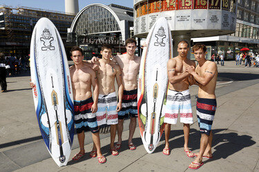 Open Air-Fashionshow des Menswear-Labels Camp David, Berlin