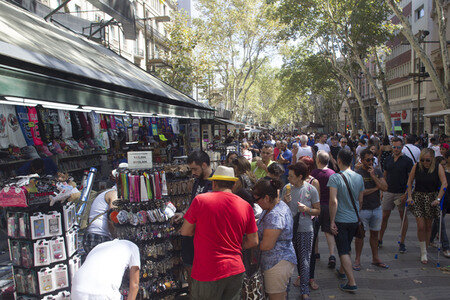 Las Ramblas nach dem Terroranschalg in Barcelona
