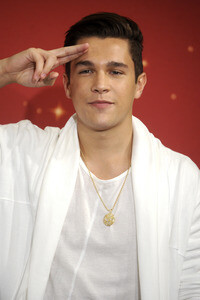 Präsentation der Austin Mahone Wachsfigur in New York