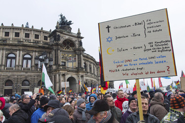 Pegida Demonstration, Dresden