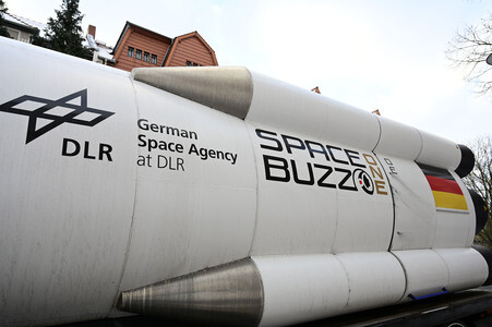 Der High-Tech-LKW Spacebuzz One in Görlitz