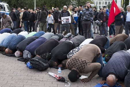 Muslimen Demonstration in Berlin