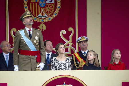 Militäparade zum Nationalfeiertag in Madrid