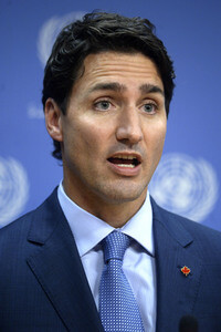 Pressekonferenz mit Justin Trudeau in New York