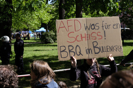Protest gegen AfD Sommerfest in Berlin