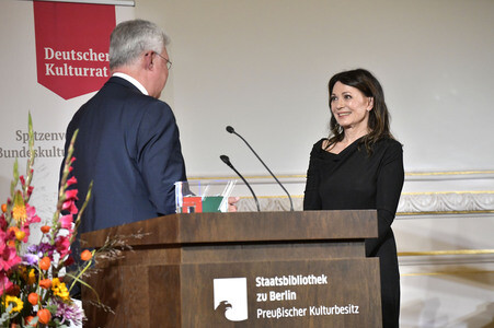 Verleihung des Deutschen Kulturpolitikpreises 2026 an Iris Berben in Berlin