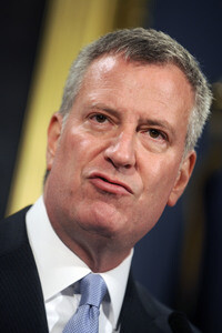 Bill de Blasio Pressekonferenz  in New York