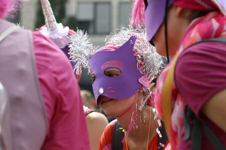 '#BlockG20 – colour the red zone!' Demonstration in Hamburg