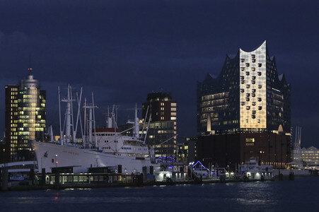 Die Elbphilharmonie in Hamburg