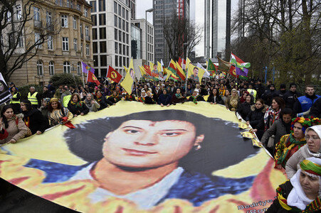 Kurden-Demonstration in Frankfurt