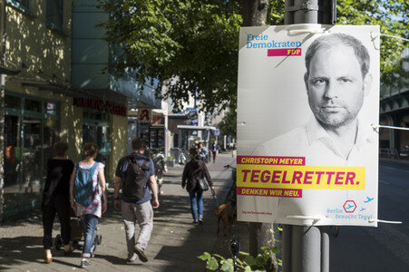 Bundestagswahlkampf-Plakate in Berlin