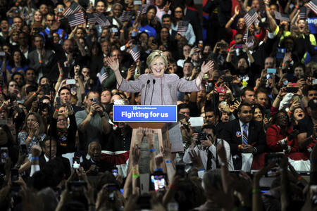 Hillary Clinton bei der NY State Democratic Primary Victory Celebration in New York