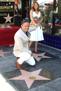Roma Downey erhält einen Stern auf dem Hollywood Walk of Fame in Los Angeles
