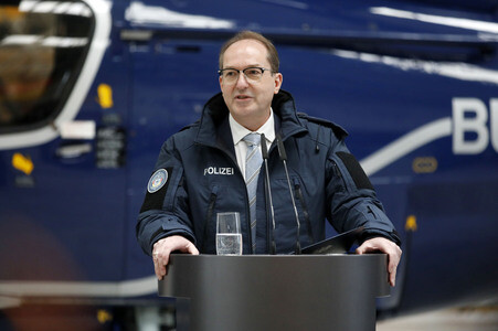 Indienststellung der Drohnenabwehreinheit der Bundespolizei in Ahrensfelde