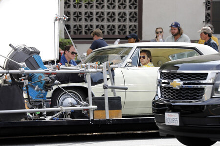 Dreharbeiten zu 'Once Upon a Time in Hollywood' in Burbank