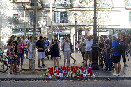 Trauer um die Opfer des Terroranschlags in Barcelona