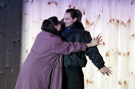Theaterprobe 'Die stillen Trabanten' in Berlin