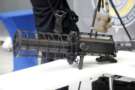 Indienststellung der Drohnenabwehreinheit der Bundespolizei in Ahrensfelde