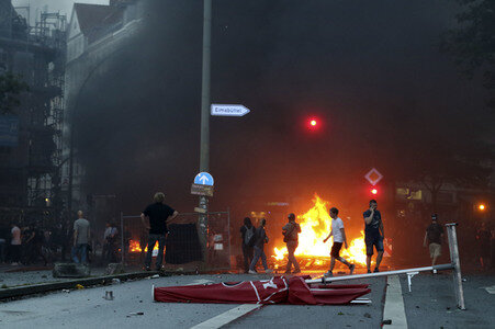 G20 Demonstration und Ausschreitungen im Schanzenviertel in Hamburg