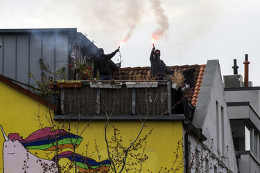 Hausbesetzer-Demo auf St. Pauli, Hamburg