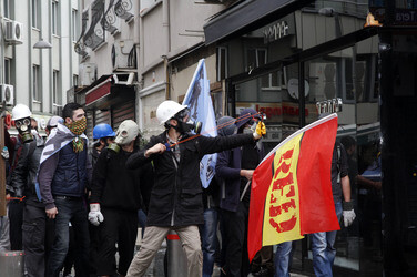 Maidemonstration in Istanbul