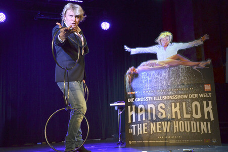 Pressetermin mit Hans Klok in München