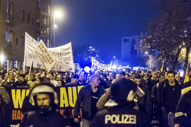 Nazidemo in Marzahn, Berlin