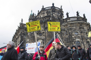 Pegida Demonstration, Dresden