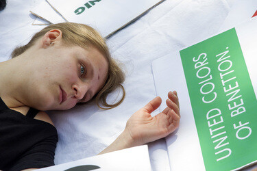 Demo zum Jahrestag des Einsturzes der Textilfabrik Rana Plaza, Berlin