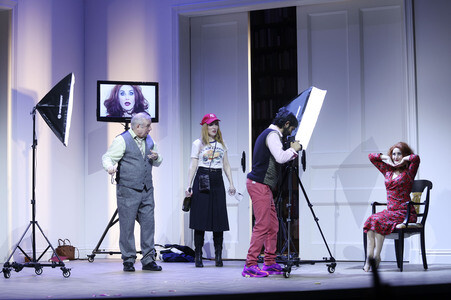 Theaterprobe 'Sophia oder Das Ende der Humanisten' in Berlin