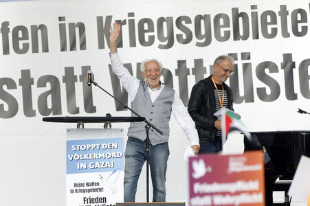 Kundgebung für Frieden im Gazastreifen in Berlin