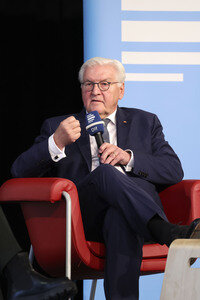 Besuch von Frank-Walter Steinmeier in Hoyerswerda