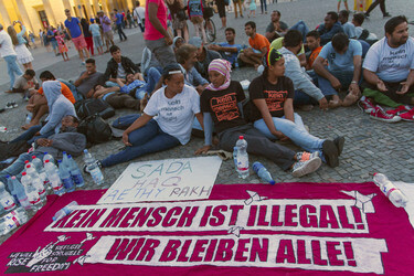 Hungerstreik vor dem Brandenburger Tor, Berlin