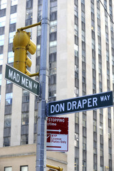 'Mad Men' Kunstinstallation Enthüllung, New York